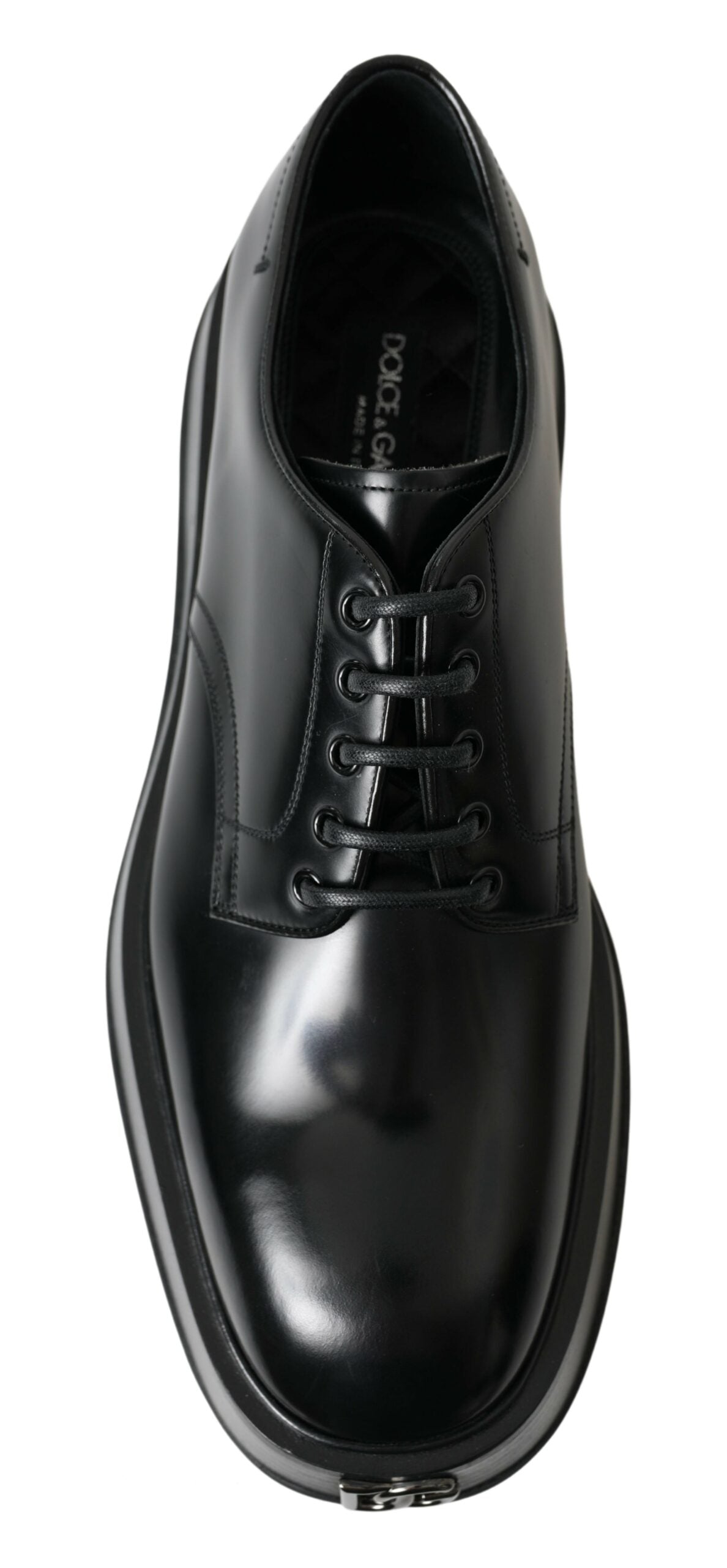 Dolce & Gabbana Elegant Black Leather Formal Men's Shoes