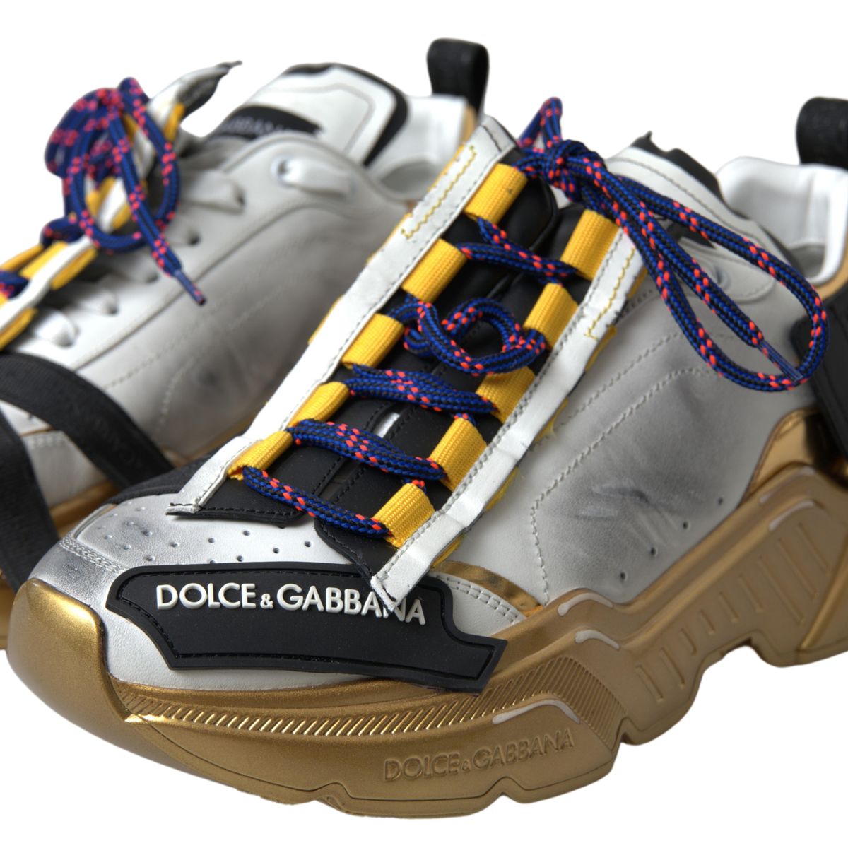 Dolce & Gabbana Elevated DayMaster Gold Casual Sneakers