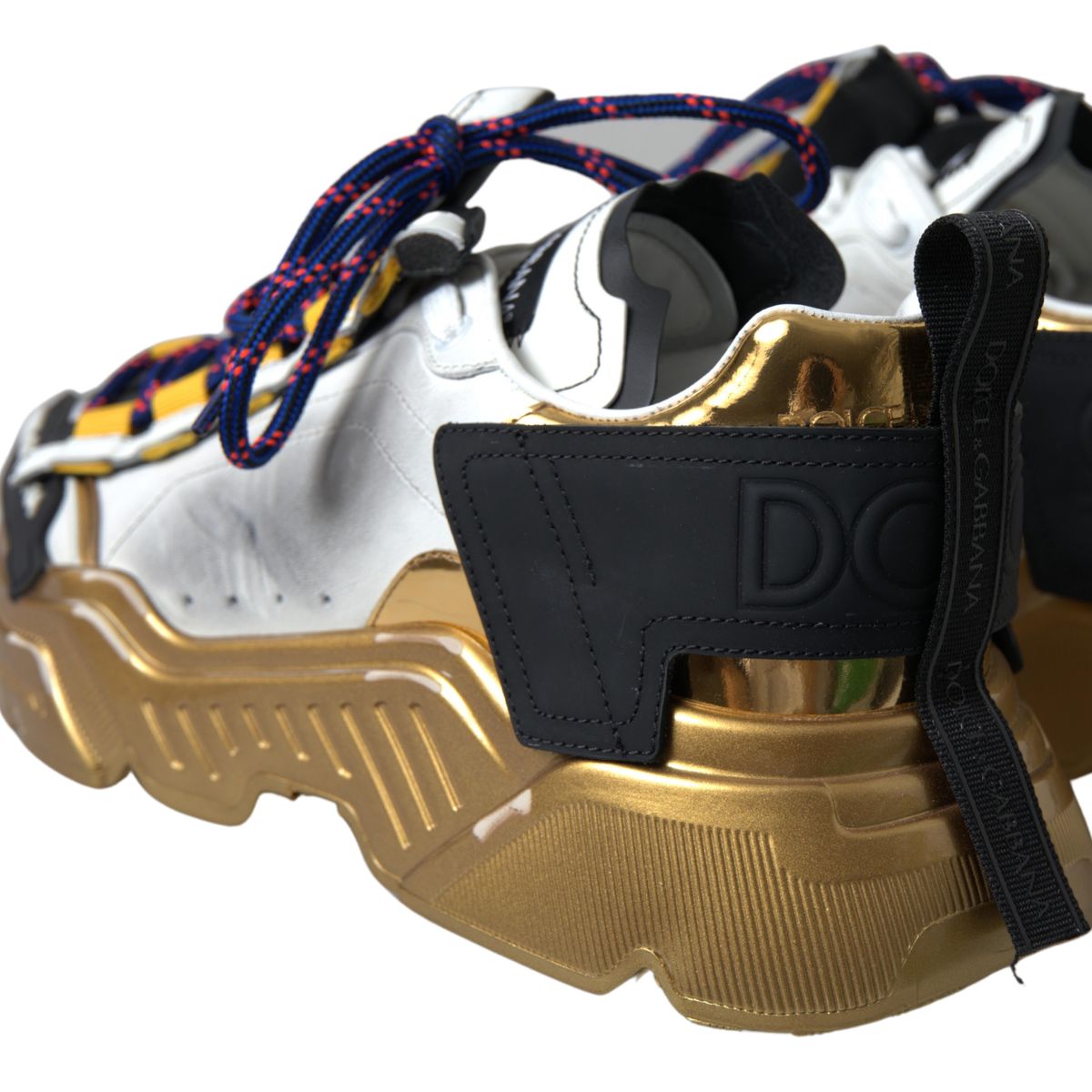 Dolce & Gabbana Elevated DayMaster Gold Casual Sneakers