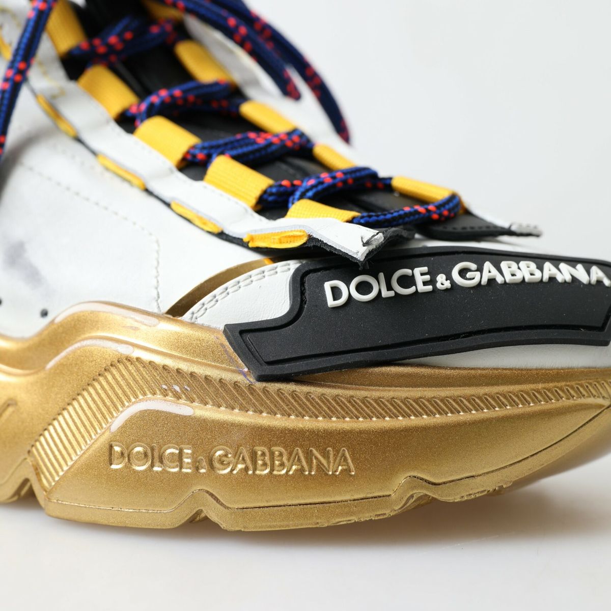 Dolce & Gabbana Elevated DayMaster Gold Casual Sneakers