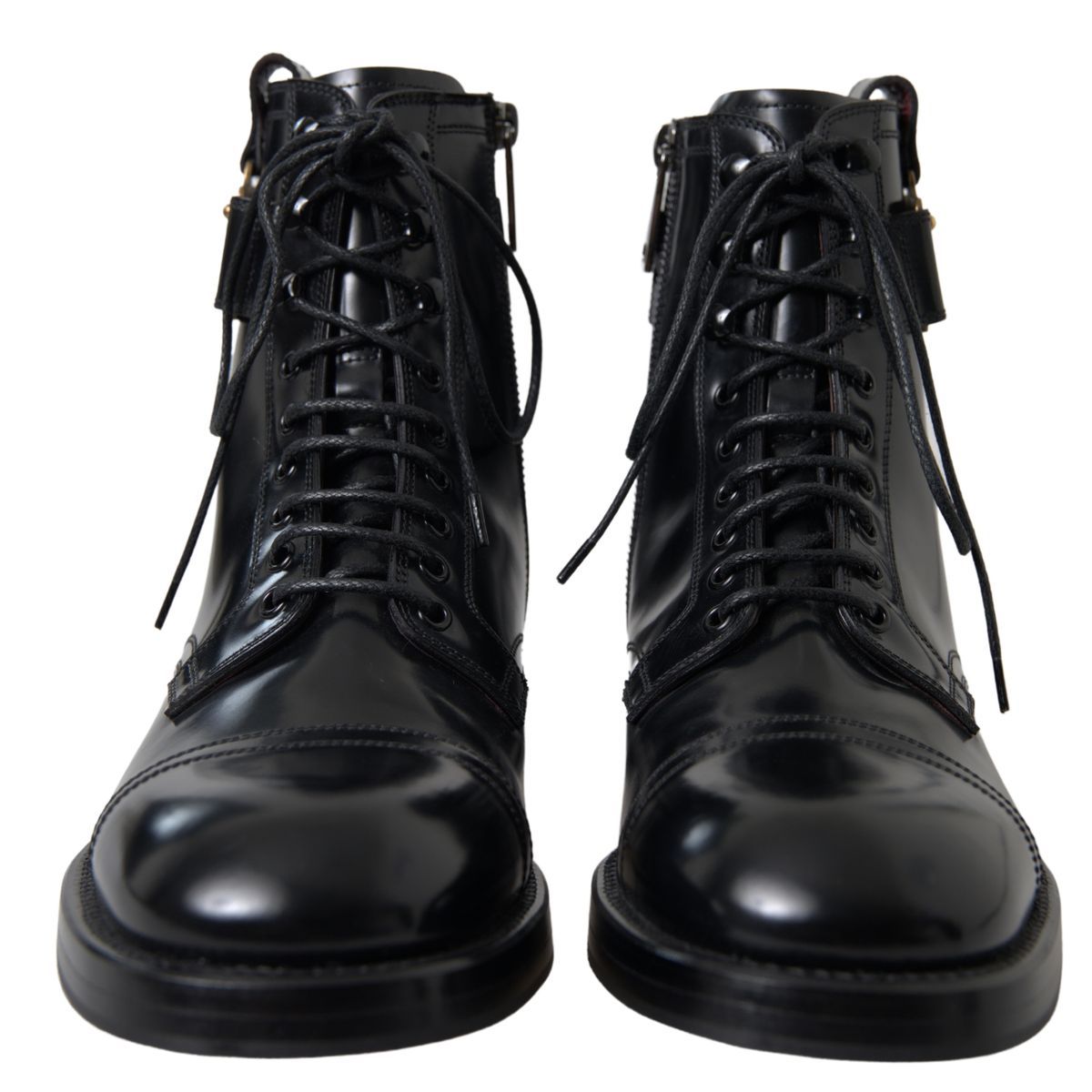 Dolce & Gabbana Elegant Black Leather Formal Boots