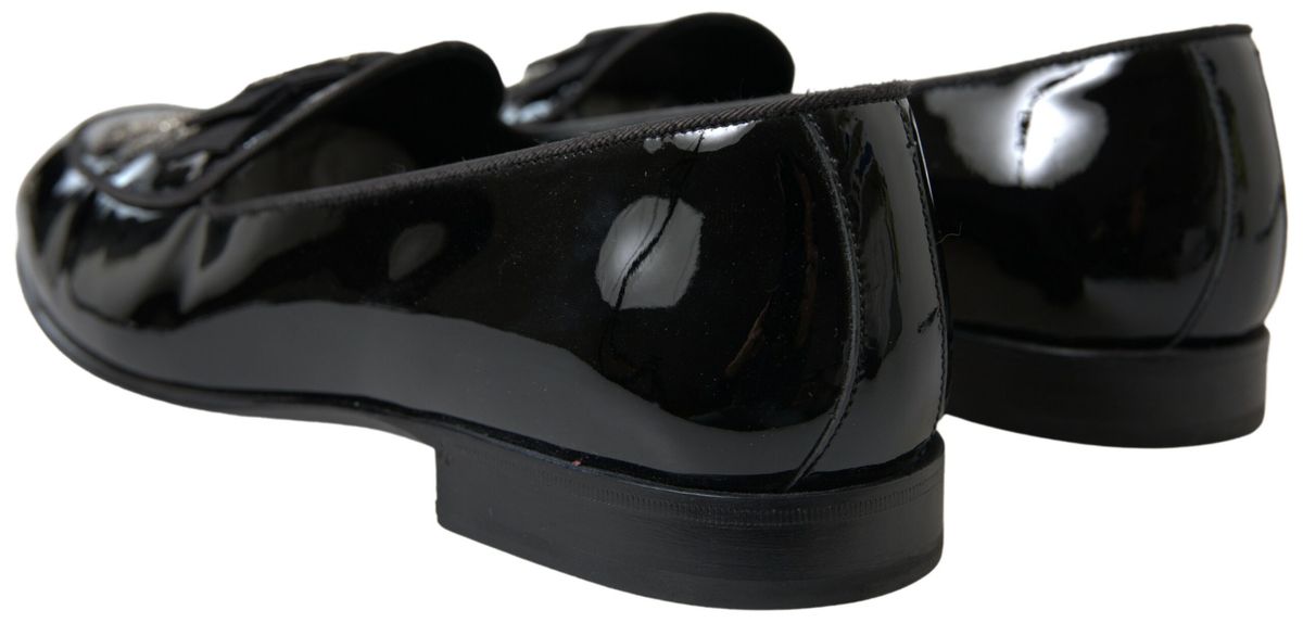 Dolce & Gabbana Elegant Black Patent Leather Loafers