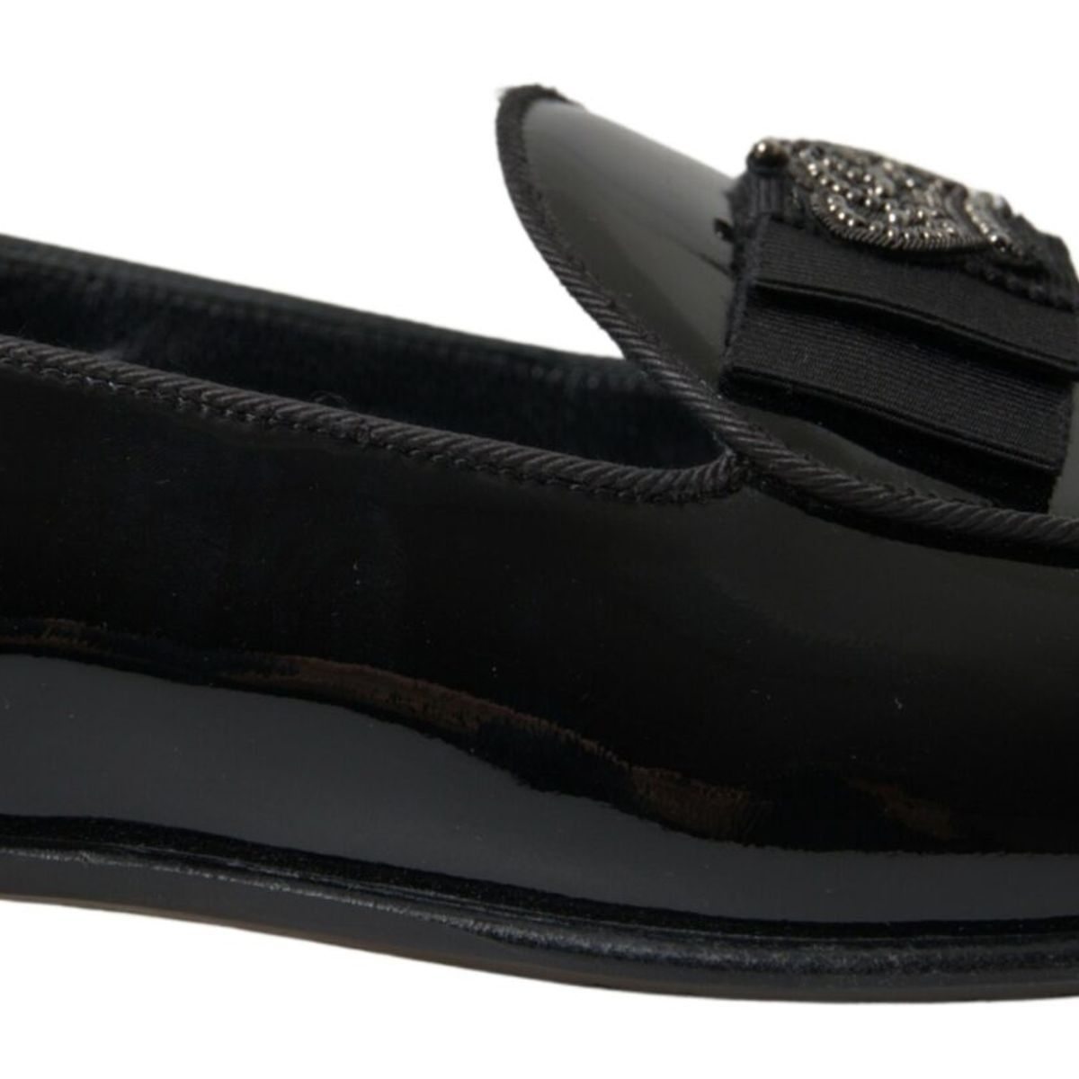 Dolce & Gabbana Elegant Black Patent Leather Loafers