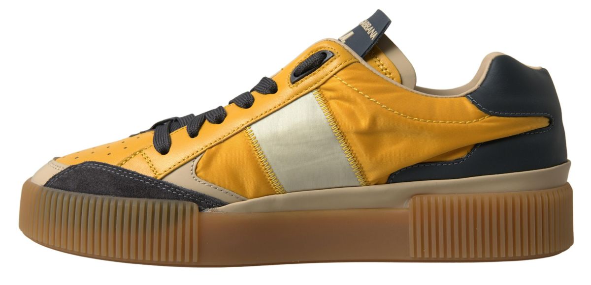 Dolce & Gabbana Elegant Yellow Low Top Sneakers