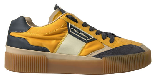 Dolce & Gabbana Elegant Yellow Low Top Sneakers