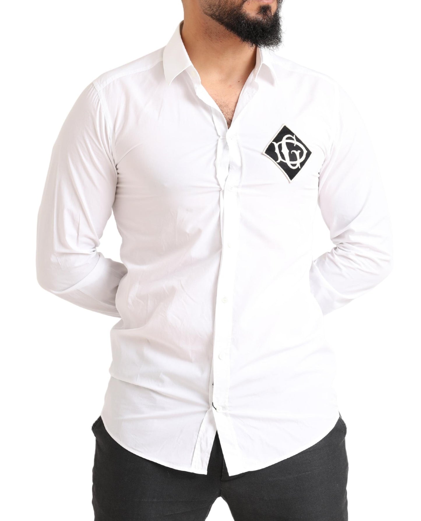 Dolce & Gabbana Slim Fit Italian Cotton Dress Shirt