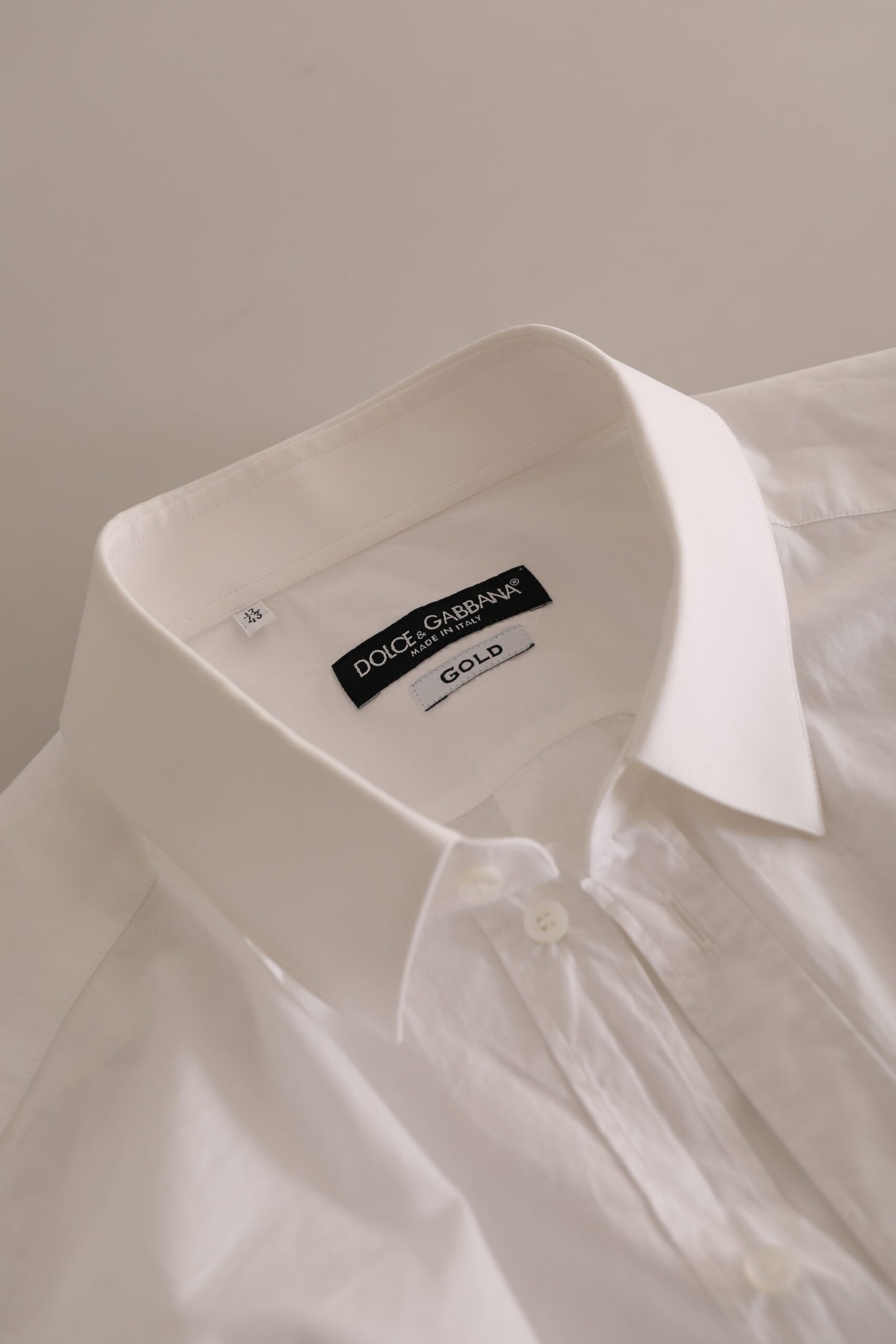 Dolce & Gabbana Elegant White Cotton Dress Shirt