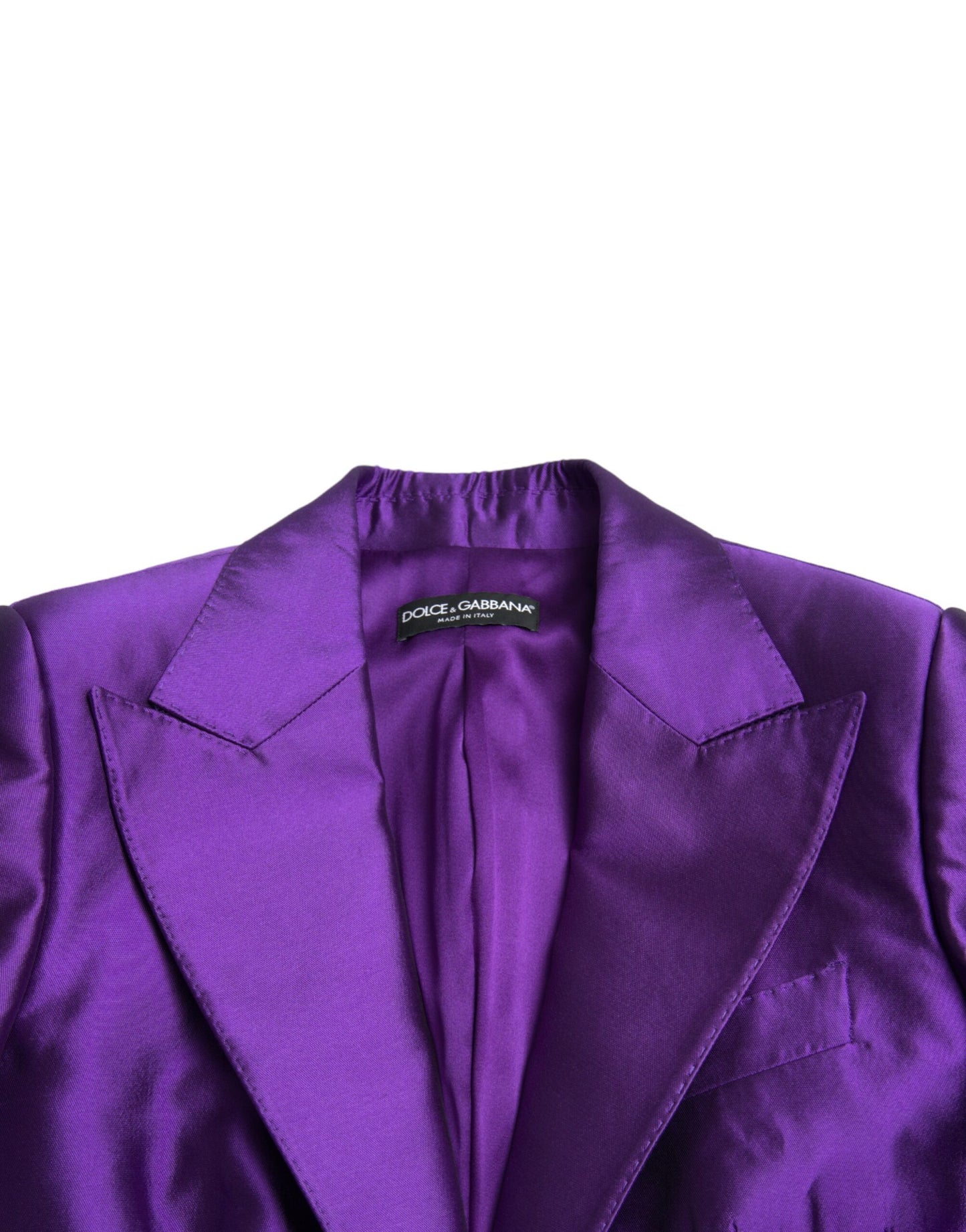 Dolce & Gabbana Purple Silk Slim Fit Formal 2 Piece Suit