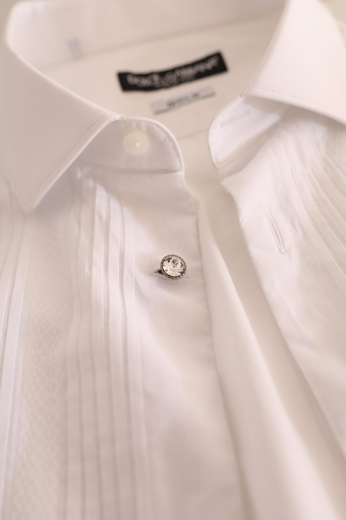 Dolce & Gabbana Elegant White Cotton Dress Shirt for Men