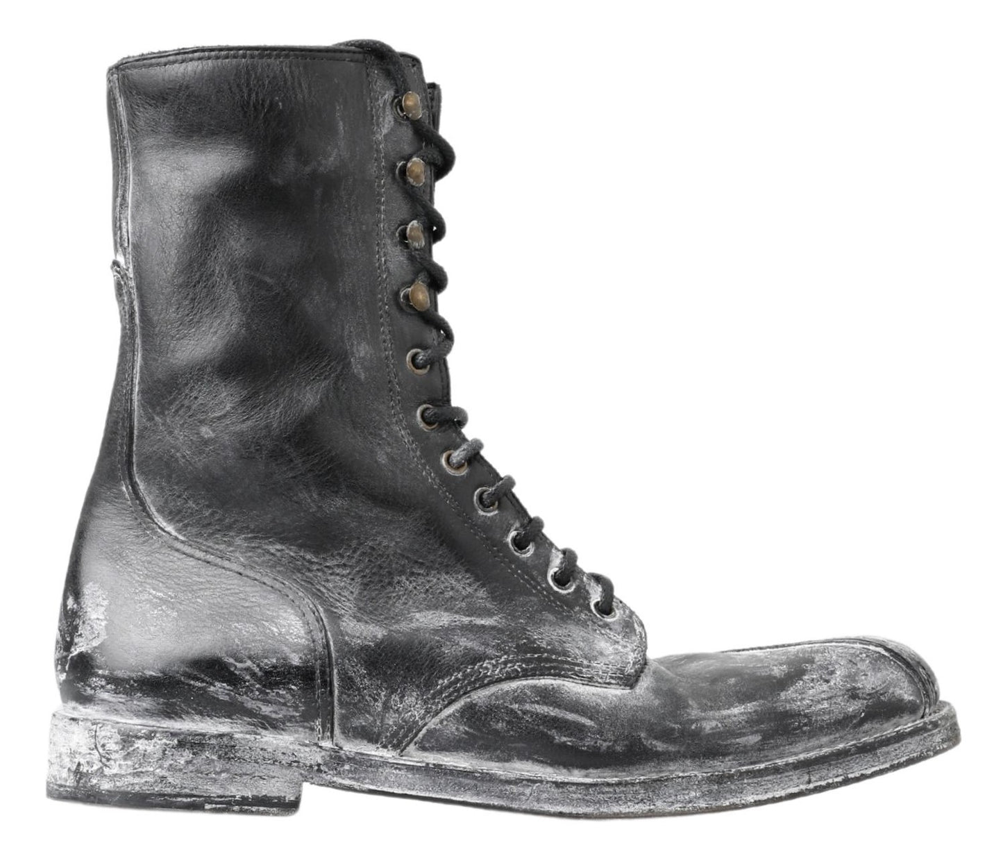 Dolce & Gabbana Elegant Combat Leather Boots