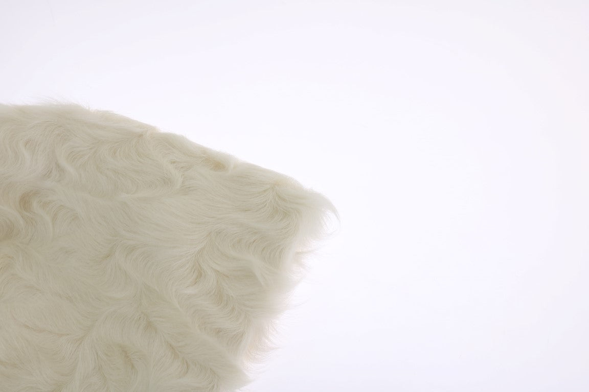 Dolce & Gabbana White Xiangao Lamb Fur Beanie