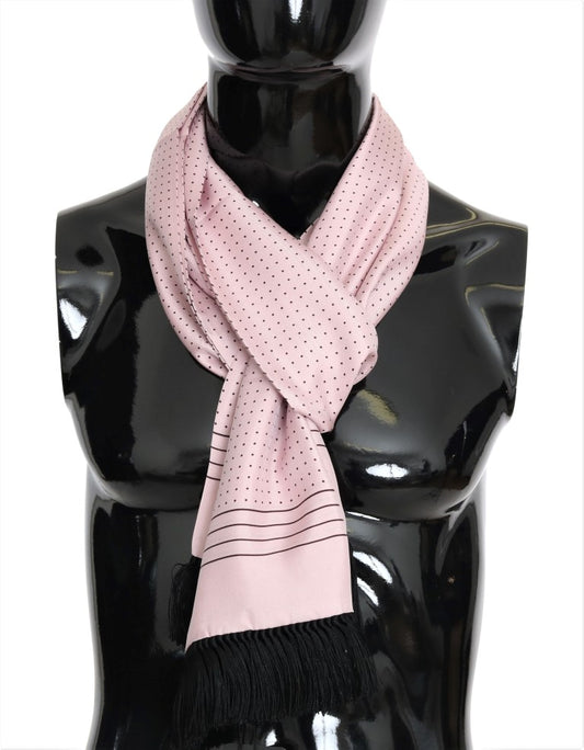 Dolce & Gabbana Elegant Silk Men's Scarf with Polka Dots