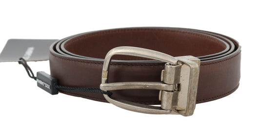 Dolce & Gabbana Elegant Brown Leather Men's Belt