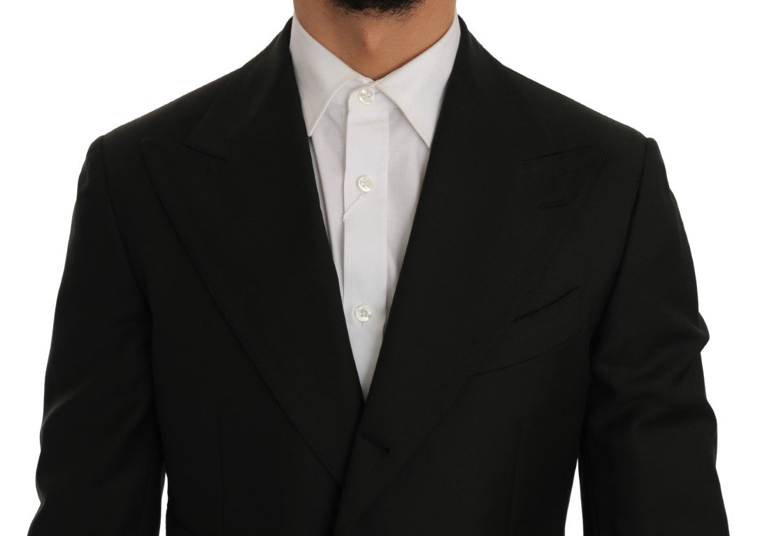 Dolce & Gabbana Elegant Green Wool Slim Fit Suit