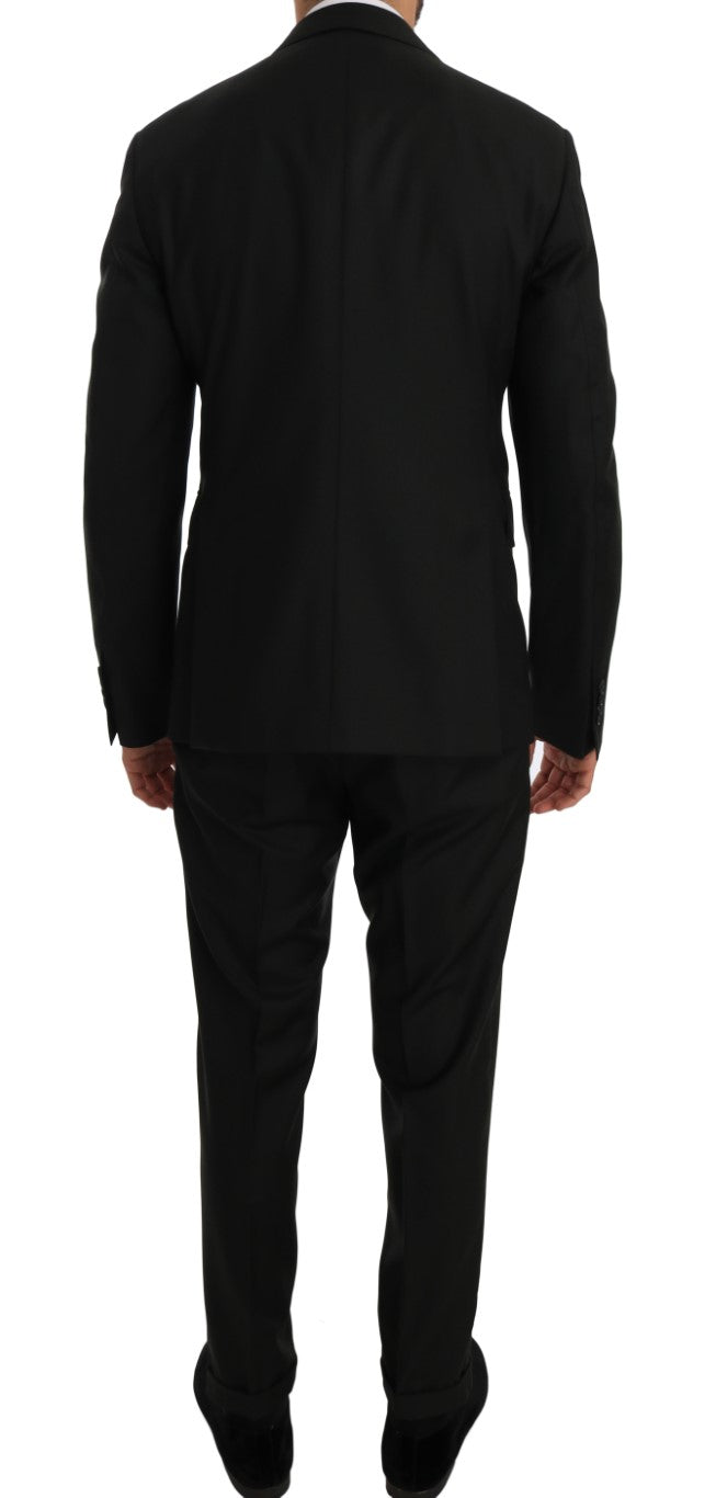 Dolce & Gabbana Elegant Green Wool Slim Fit Suit