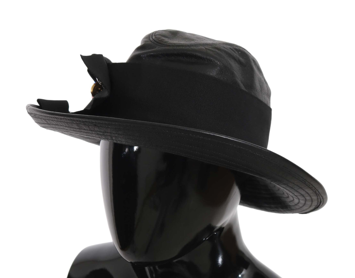 Dolce & Gabbana Elegant Wide-Brim Crystal Fedora Hat