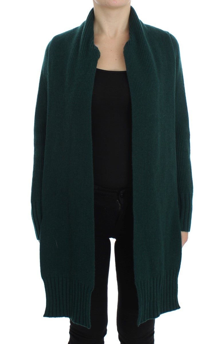 Dolce & Gabbana Elegant Green Cashmere Cardigan Sweater