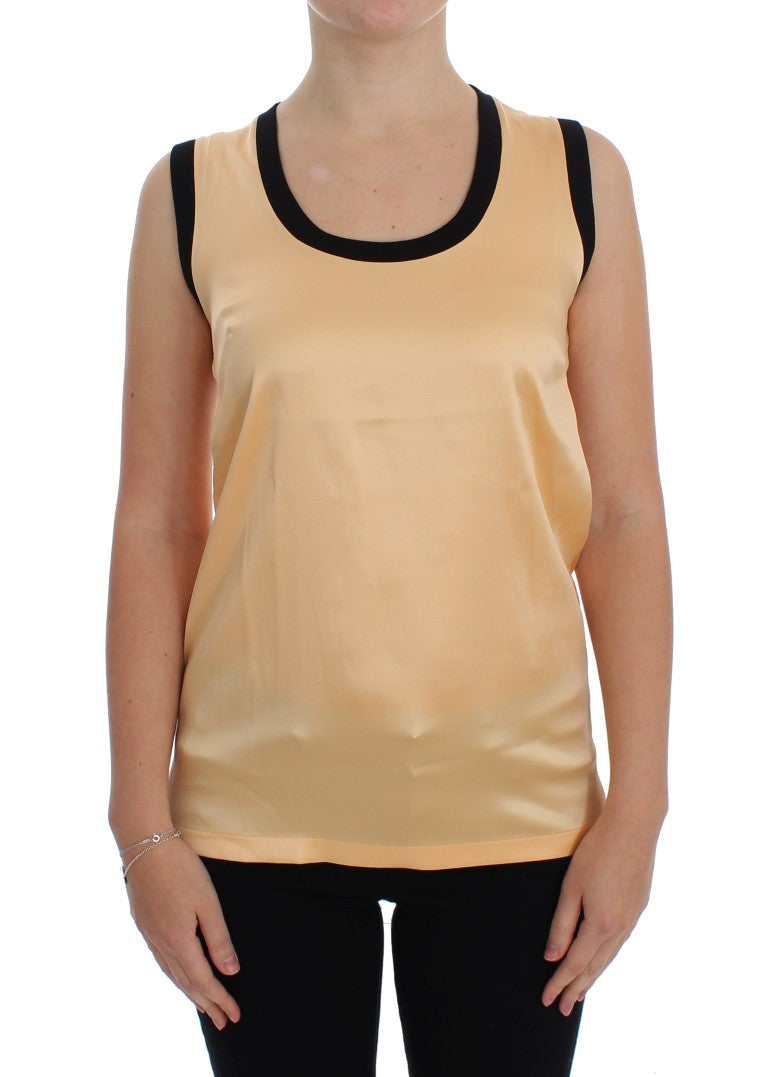 Dolce & Gabbana Enchanted Sicily Silk Stretch Tank Top