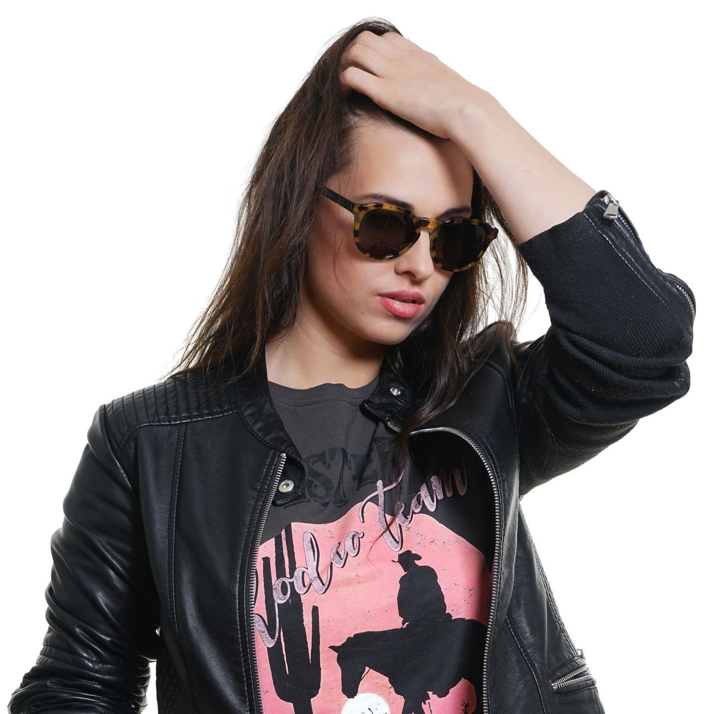 Web Brown Unisex Sunglasses