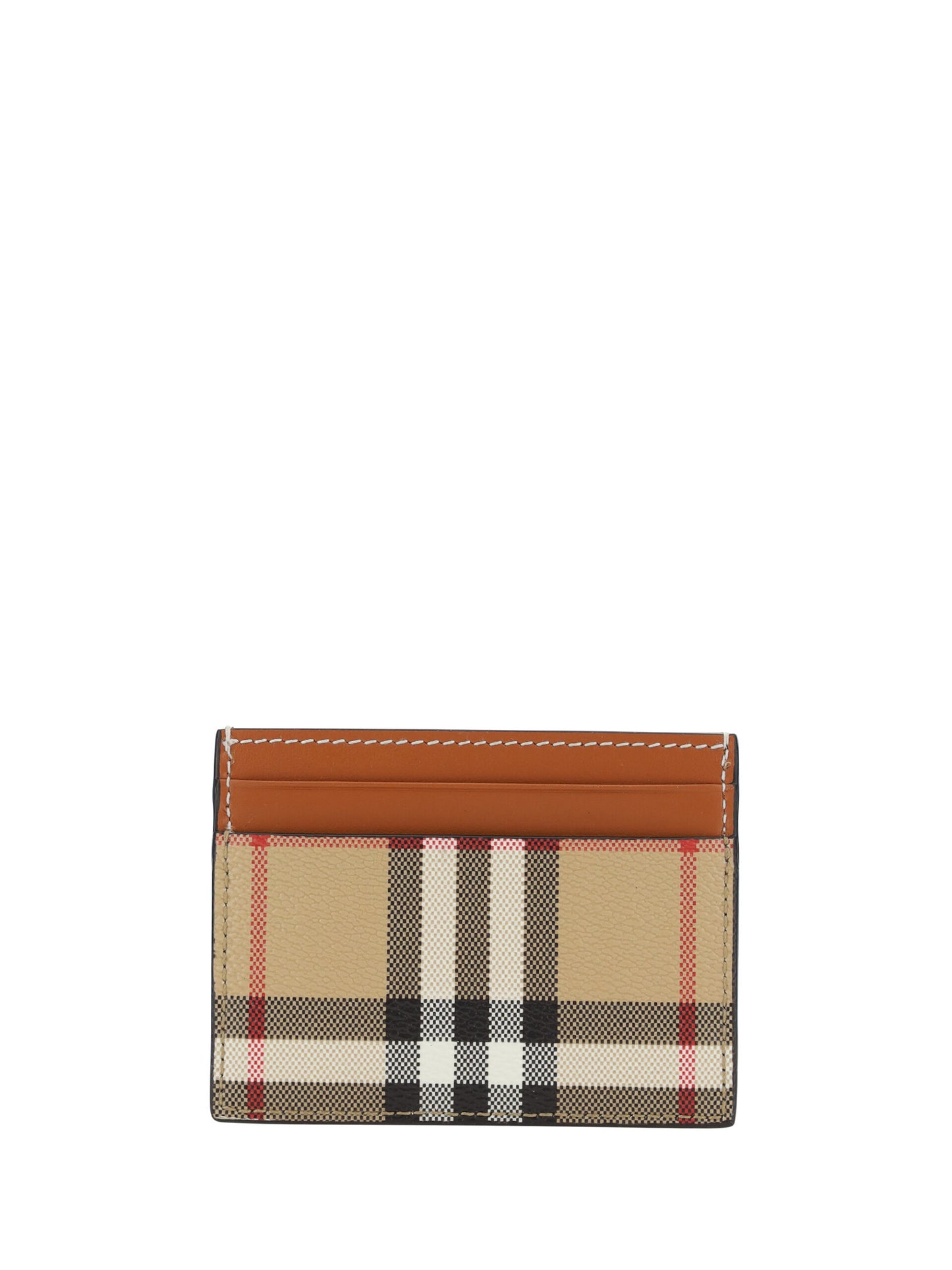 Burberry Chic Multicolor Check Print Card Holder