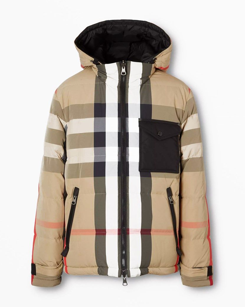 Burberry Elegant Beige Long Down Jacket