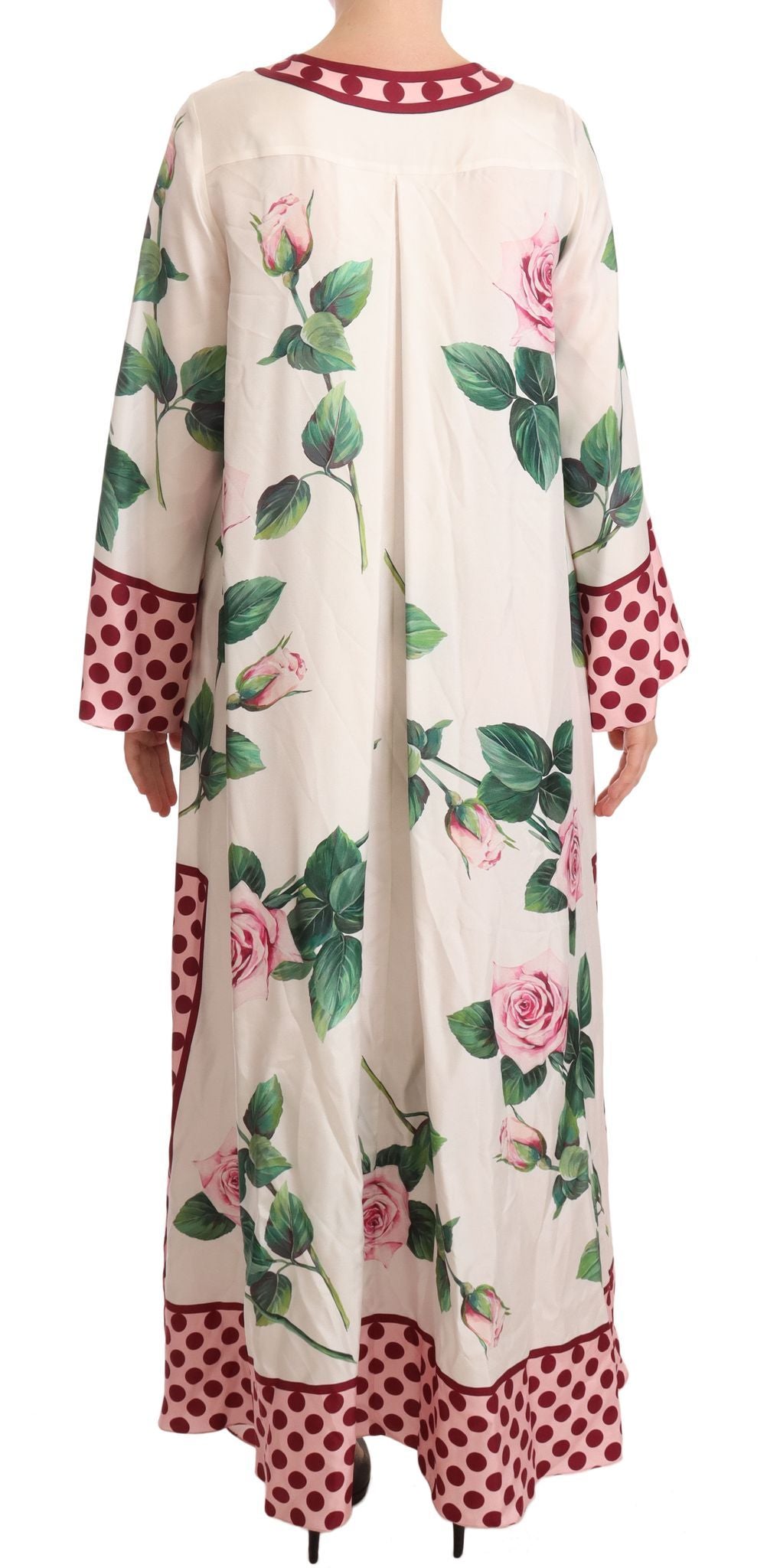 Dolce & Gabbana Exquisite Floral Silk Kaftan Dress