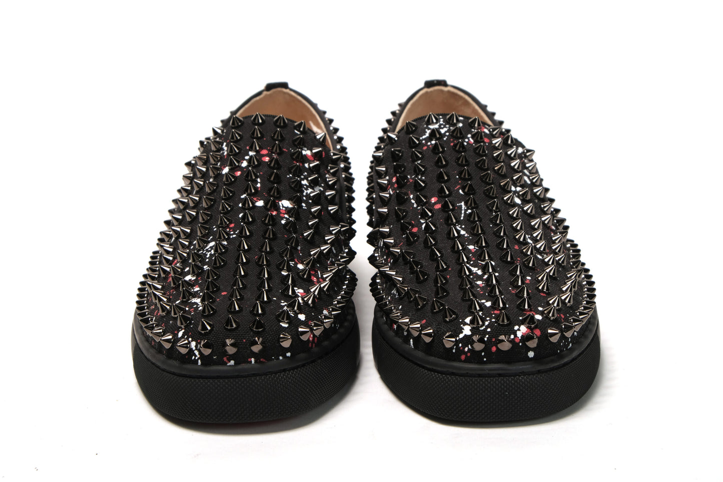 Christian Louboutin Black Rollerboat Flat Loafer Shoes