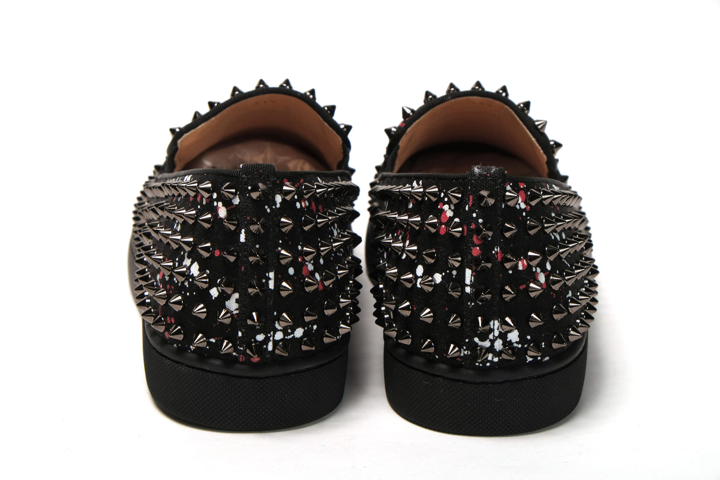 Christian Louboutin Black Rollerboat Flat Loafer Shoes