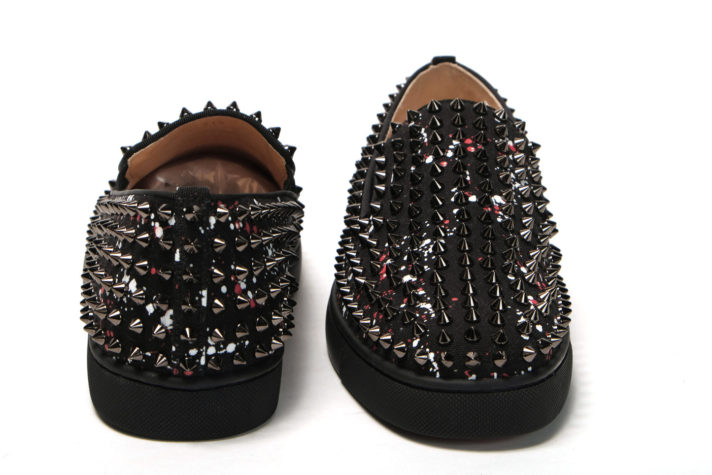 Christian Louboutin Black Rollerboat Flat Loafer Shoes