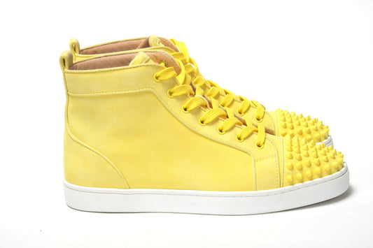 Christian Louboutin Citronnade/Citronnade Mat Lou Spikes Shoes