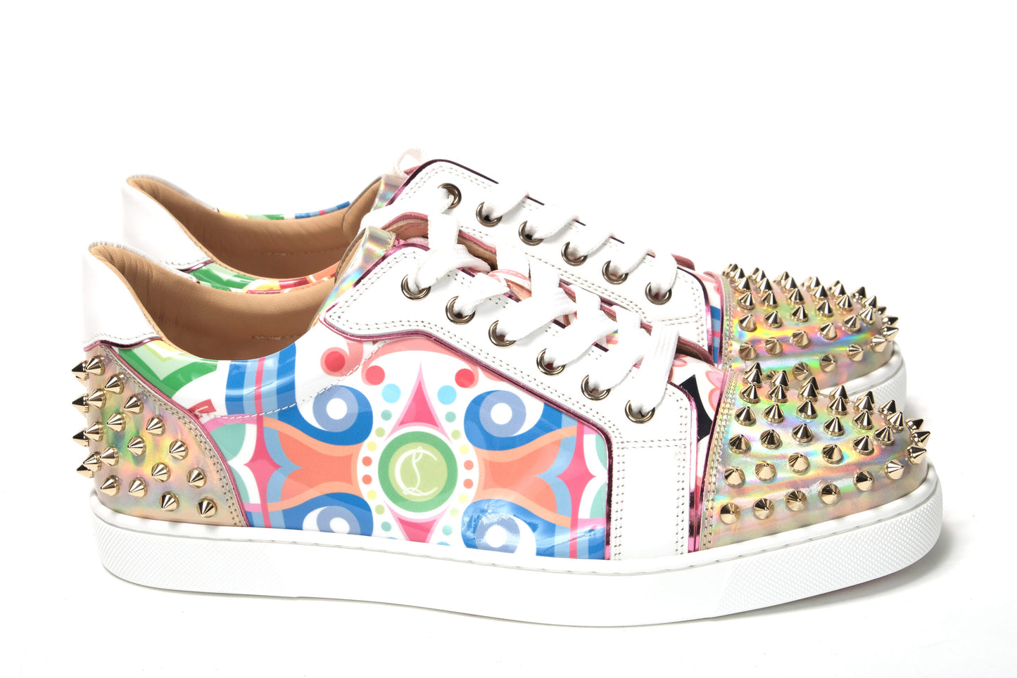 Christian Louboutin Multicolor Version Viera 2 Flat Pat Shoes