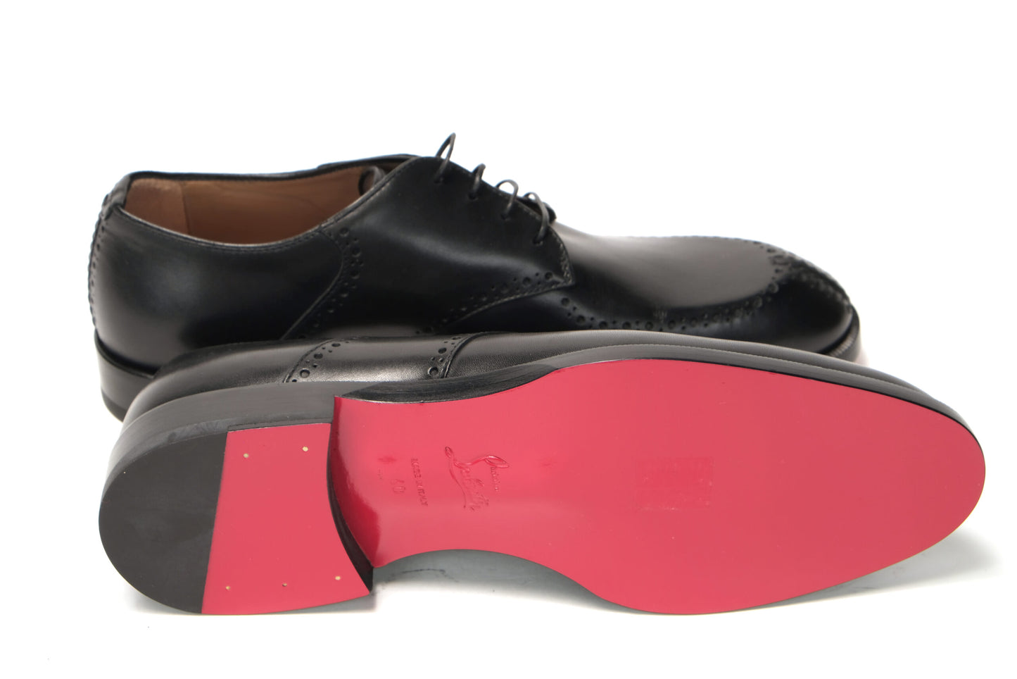 Christian Louboutin Black A Mon Homme Flat Calf Shoes