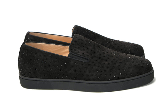 Christian Louboutin Black Boat Man Flat Veau Shoes