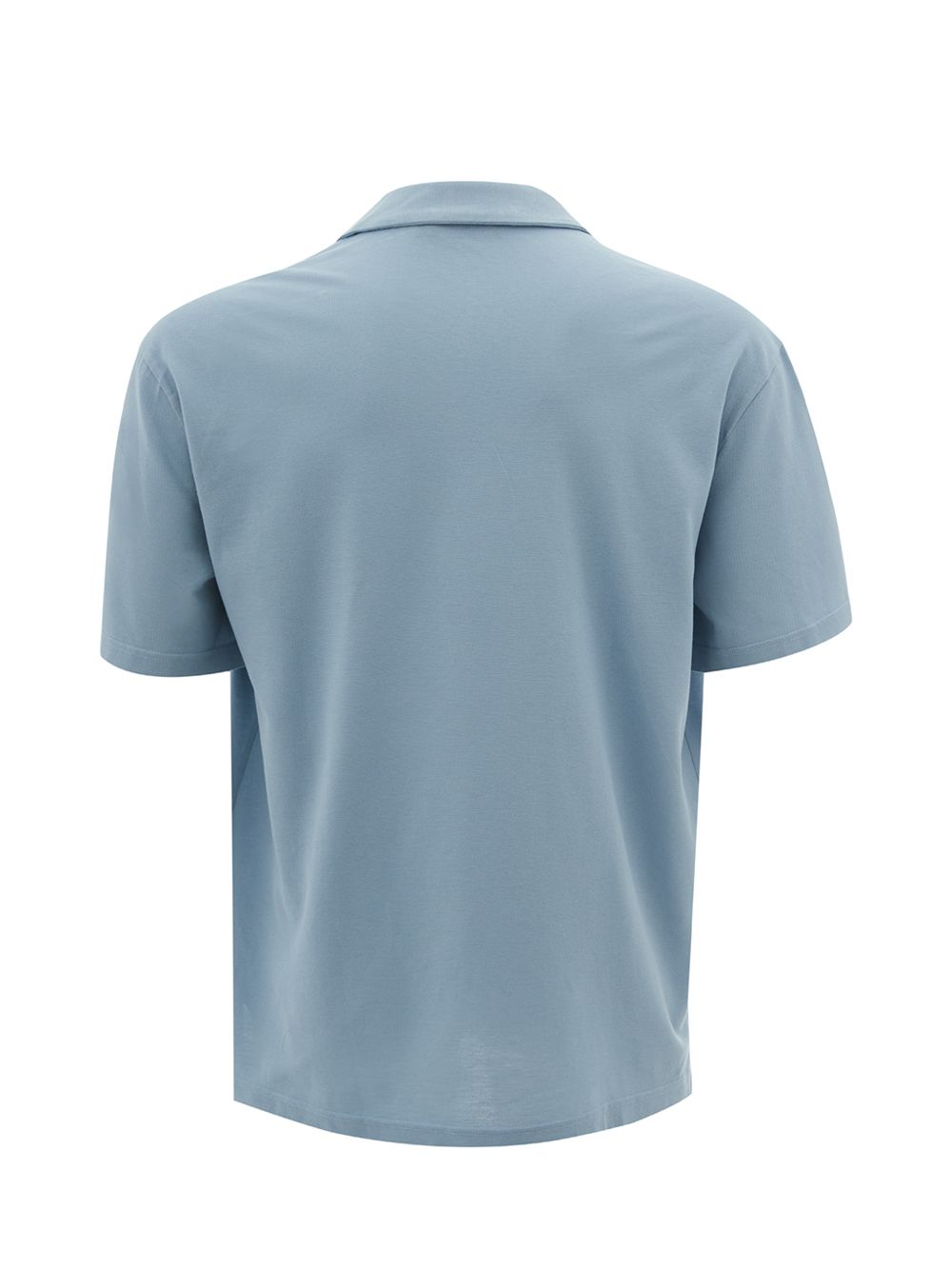 Dolce & Gabbana Elegant Light Blue Cotton V-Neck Shirt