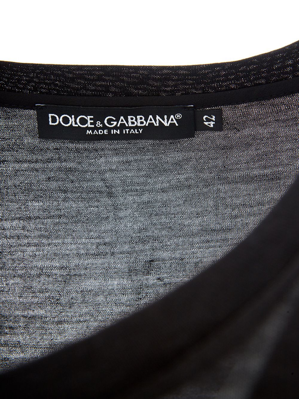 Dolce & Gabbana Elegant Black Wool T-Shirt - Chic Women's Top