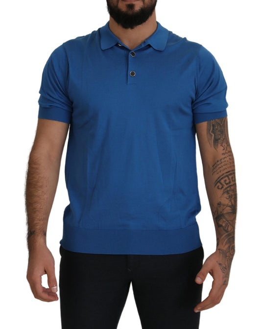 Dolce & Gabbana Elegant Silk Short Sleeve Polo T-Shirt