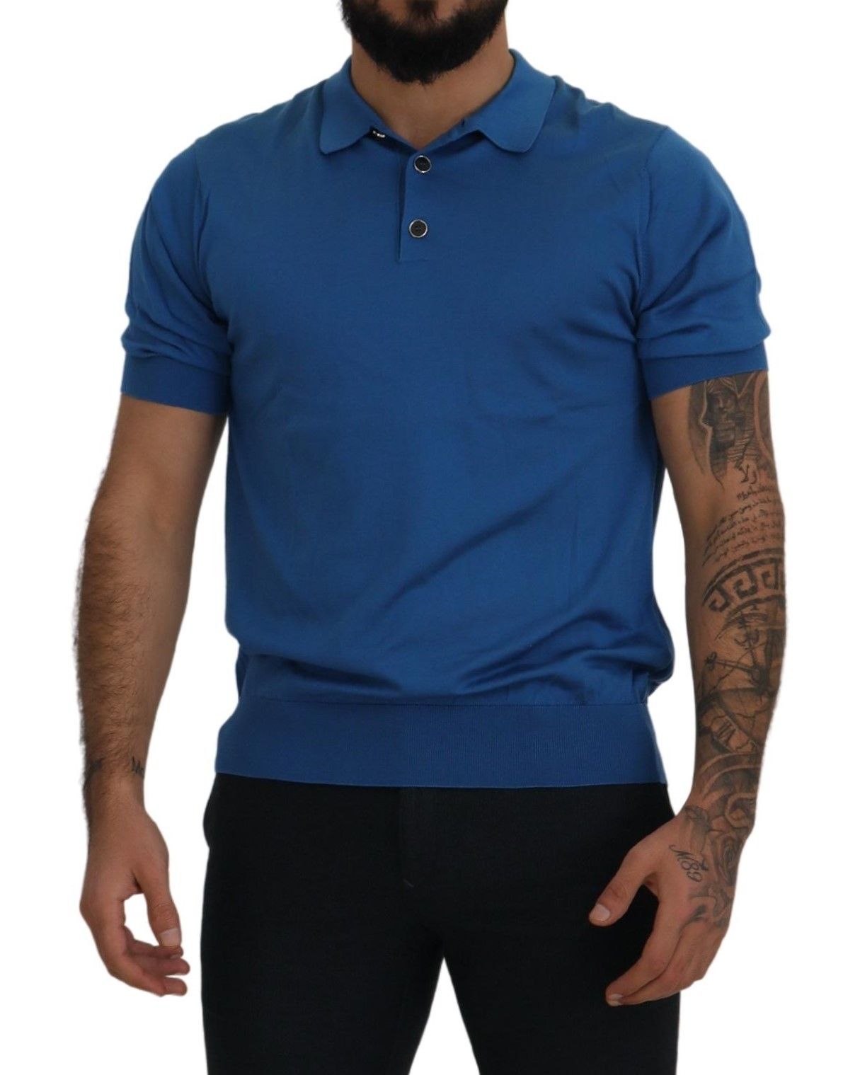 Dolce & Gabbana Elegant Silk Short Sleeve Polo T-Shirt