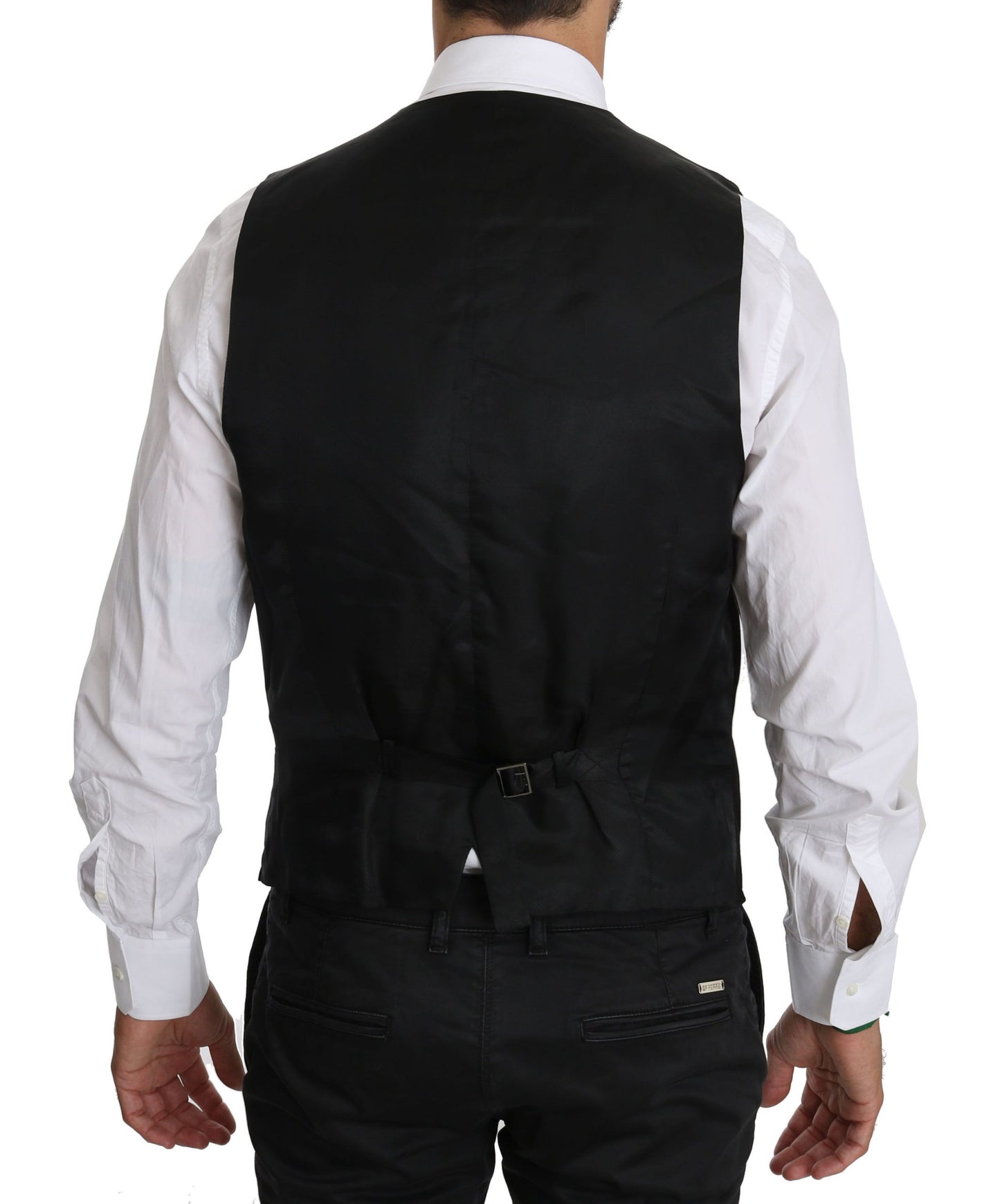 Dolce & Gabbana Elegant Black Formal Dress Vest