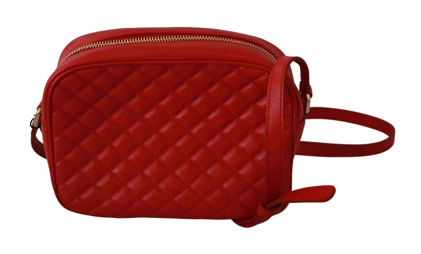 Dolce & Gabbana Elegant Red Leather Crossbody Glam Bag