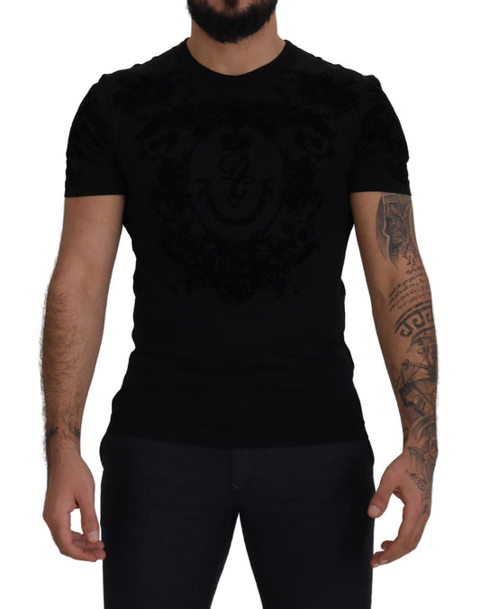 Dolce & Gabbana Elegant Black Cotton Tee