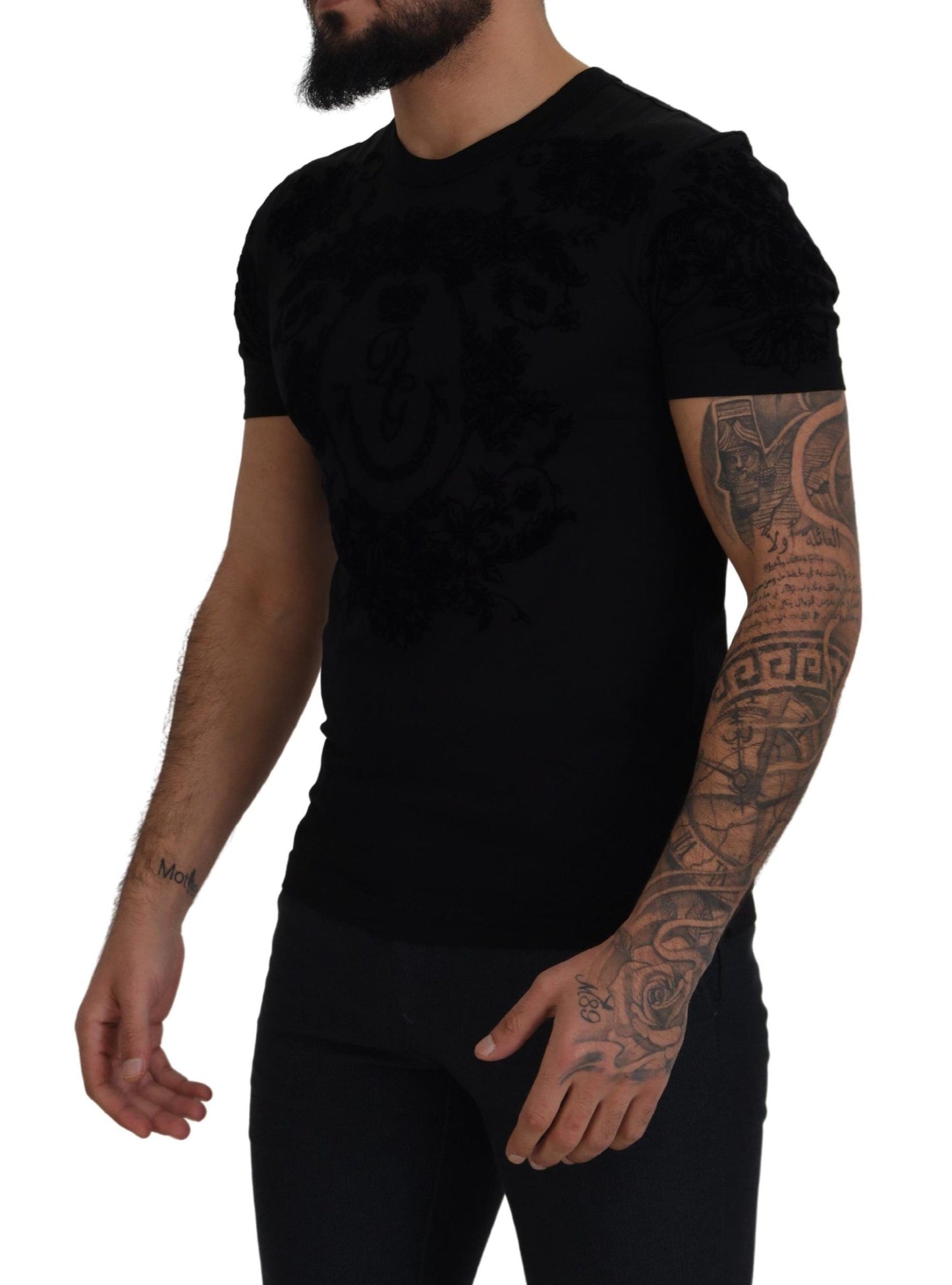 Dolce & Gabbana Elegant Black Cotton Tee