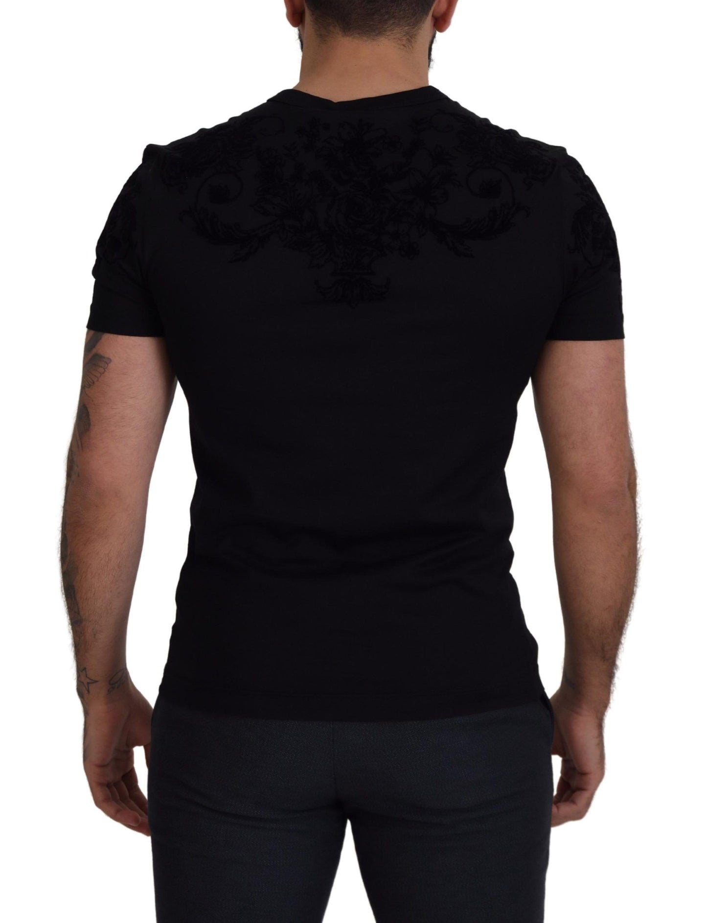 Dolce & Gabbana Elegant Black Cotton Tee