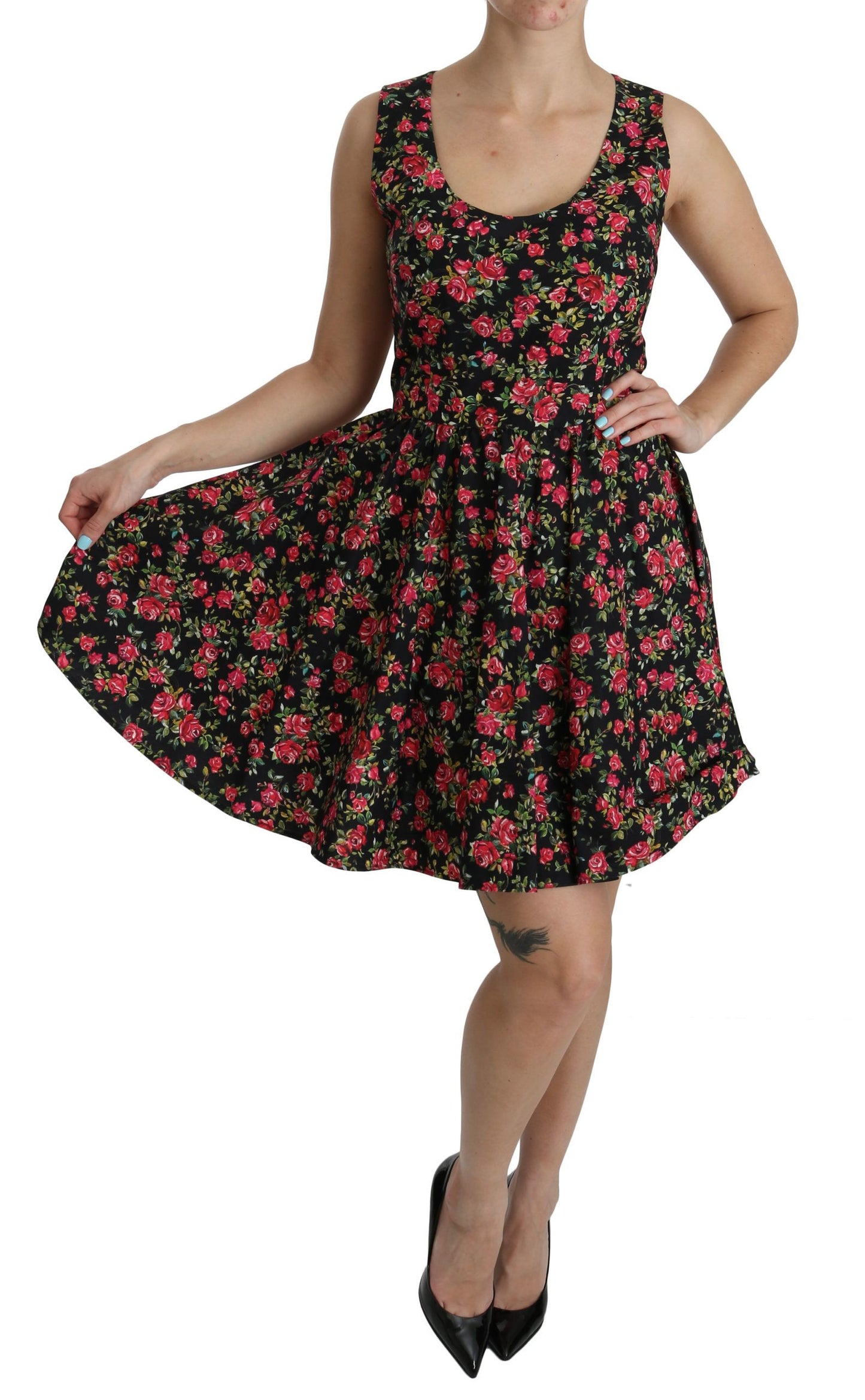 Dolce & Gabbana Elegant Floral Sheath Mini Dress