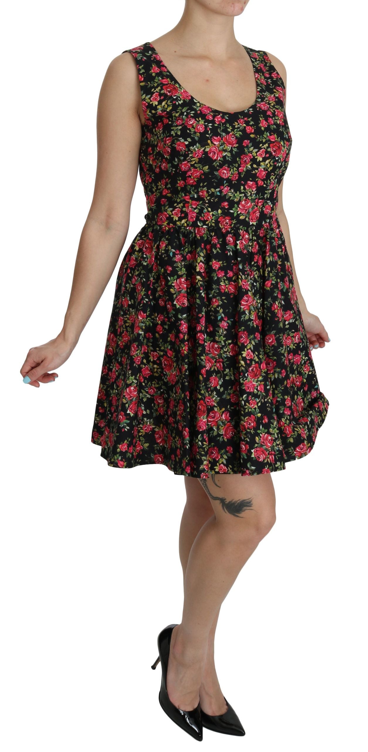 Dolce & Gabbana Elegant Floral Sheath Mini Dress