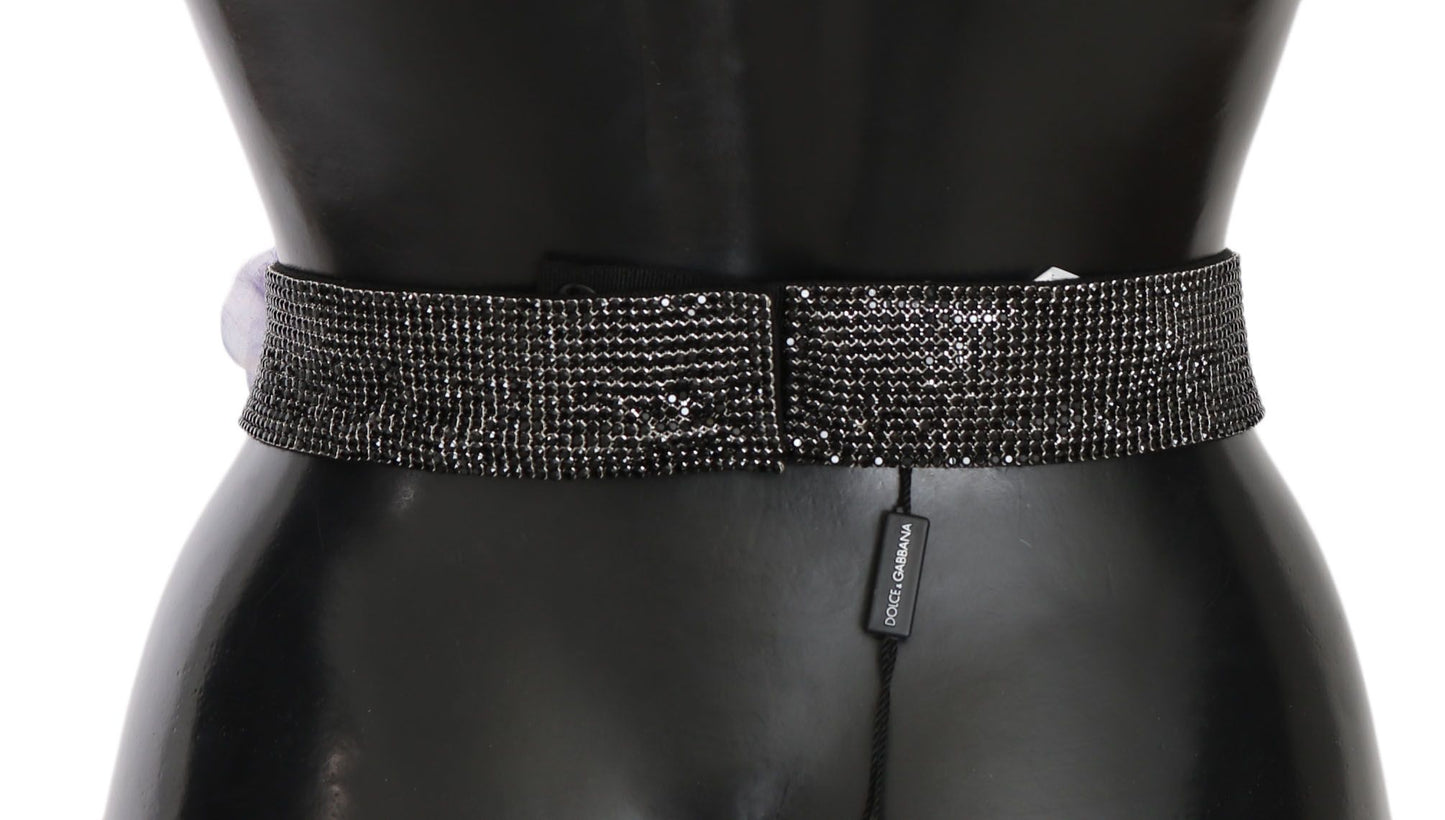 Dolce & Gabbana Elegant Crystal Waist Statement Belt