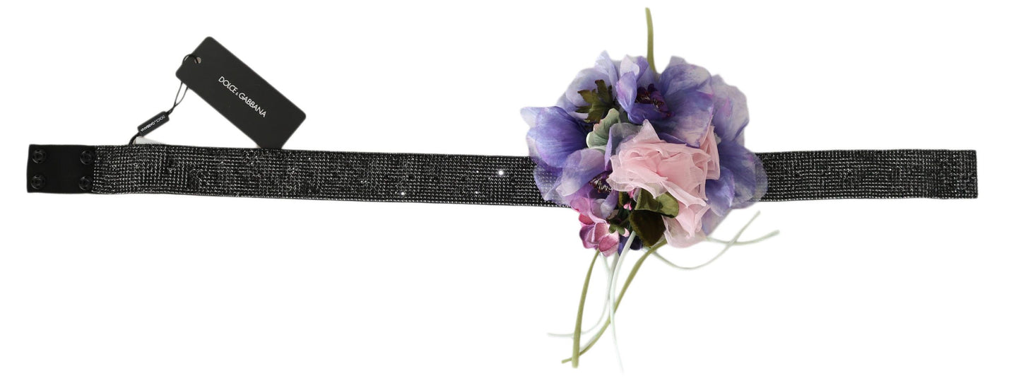 Dolce & Gabbana Elegant Crystal Waist Statement Belt