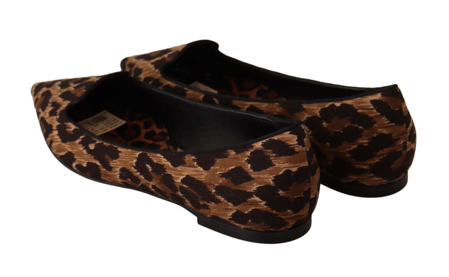 Dolce & Gabbana Chic Leopard Print Cotton Loafers