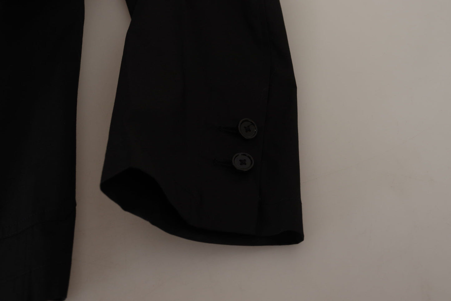 Dolce & Gabbana Elegant Black Cotton-Wool Blend Blazer Jacket