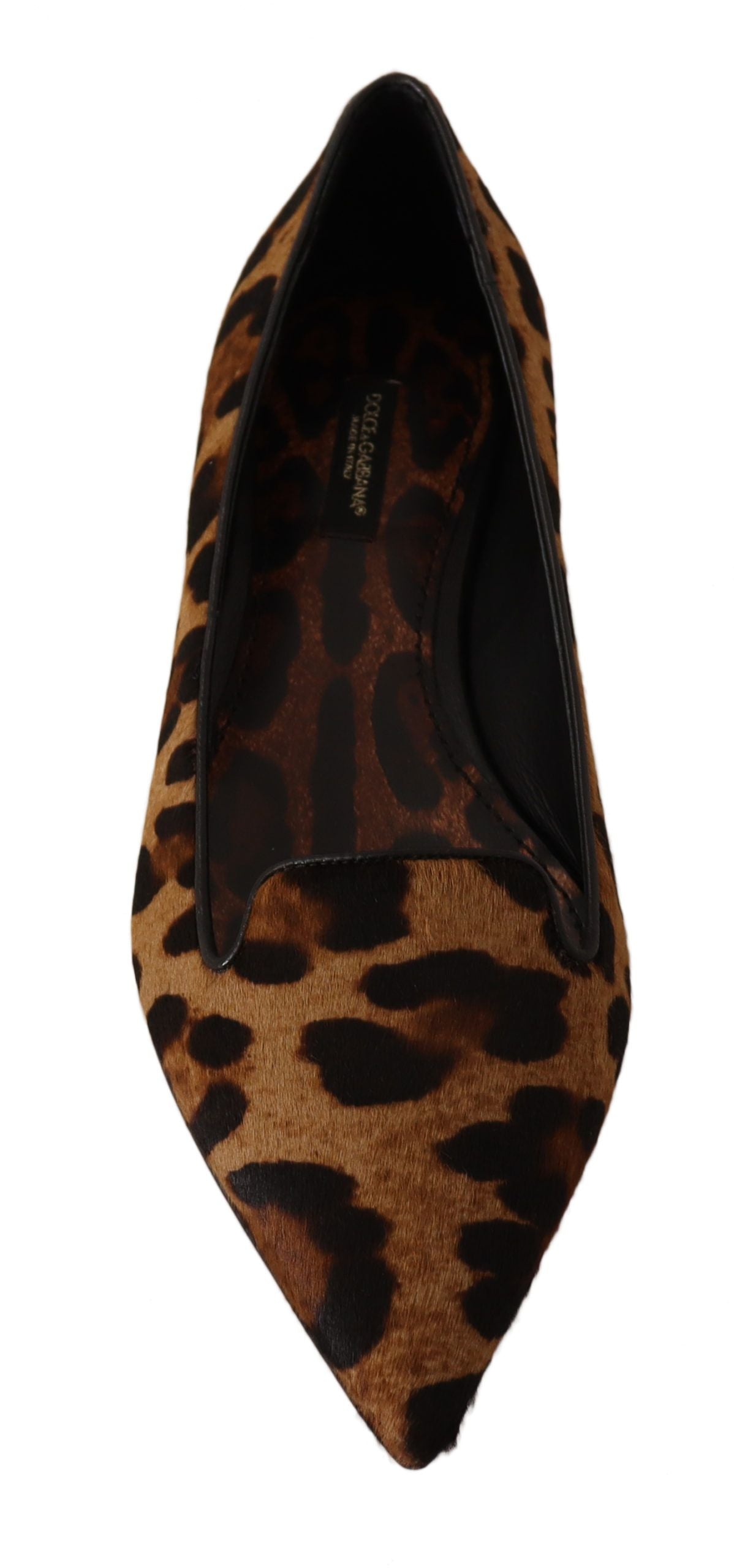 Dolce & Gabbana Elegant Leopard Print Flats