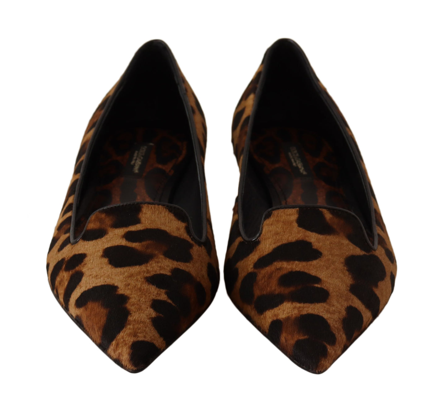 Dolce & Gabbana Elegant Leopard Print Flats